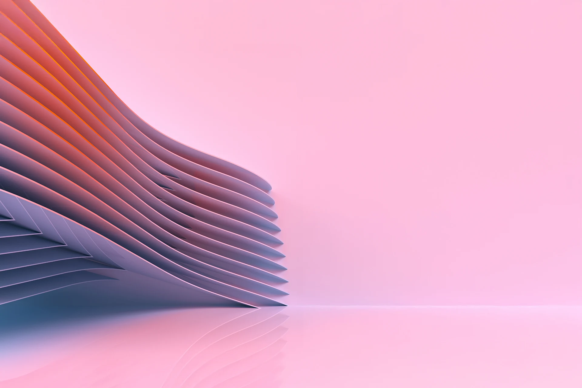 Abstract representation of layered curves suggesting framework concepts