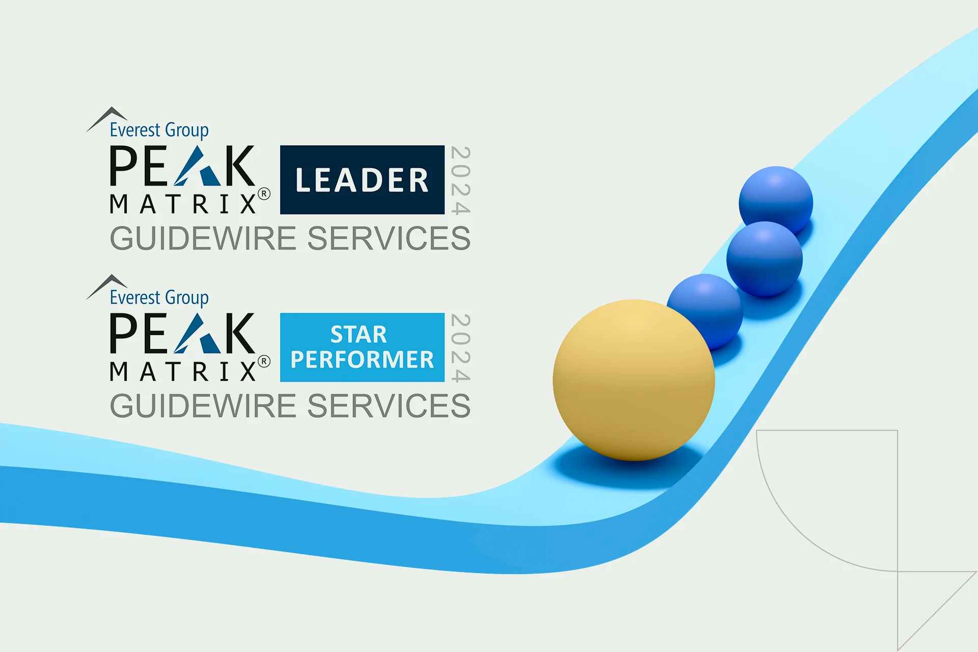 Everest Group PEAK Matrix 2024 Leader badge for Zensar Guidewire Services