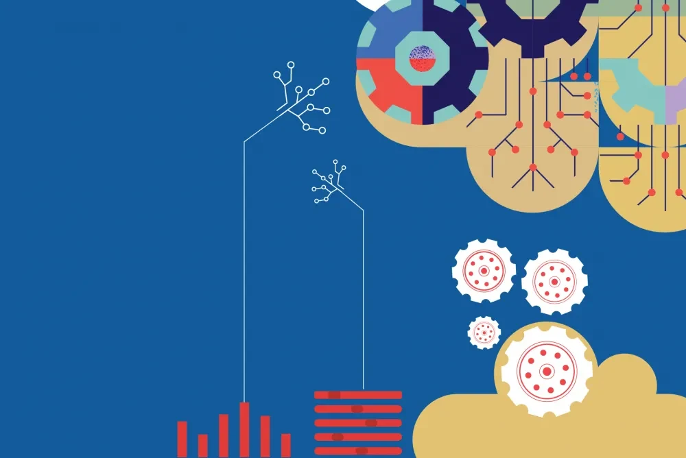 Abstract design symbolizing artificial intelligence in gaming innovation