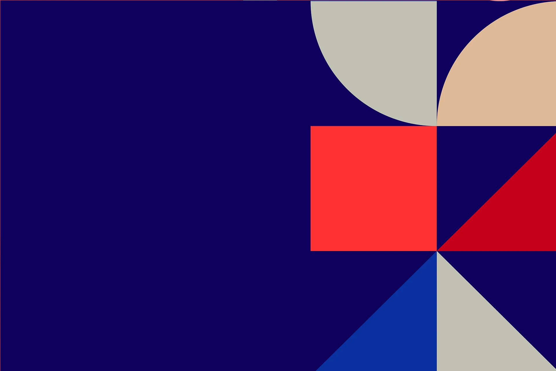 Geometric shapes on dark backdrop for Gartner Hybrid IT infrastructure report