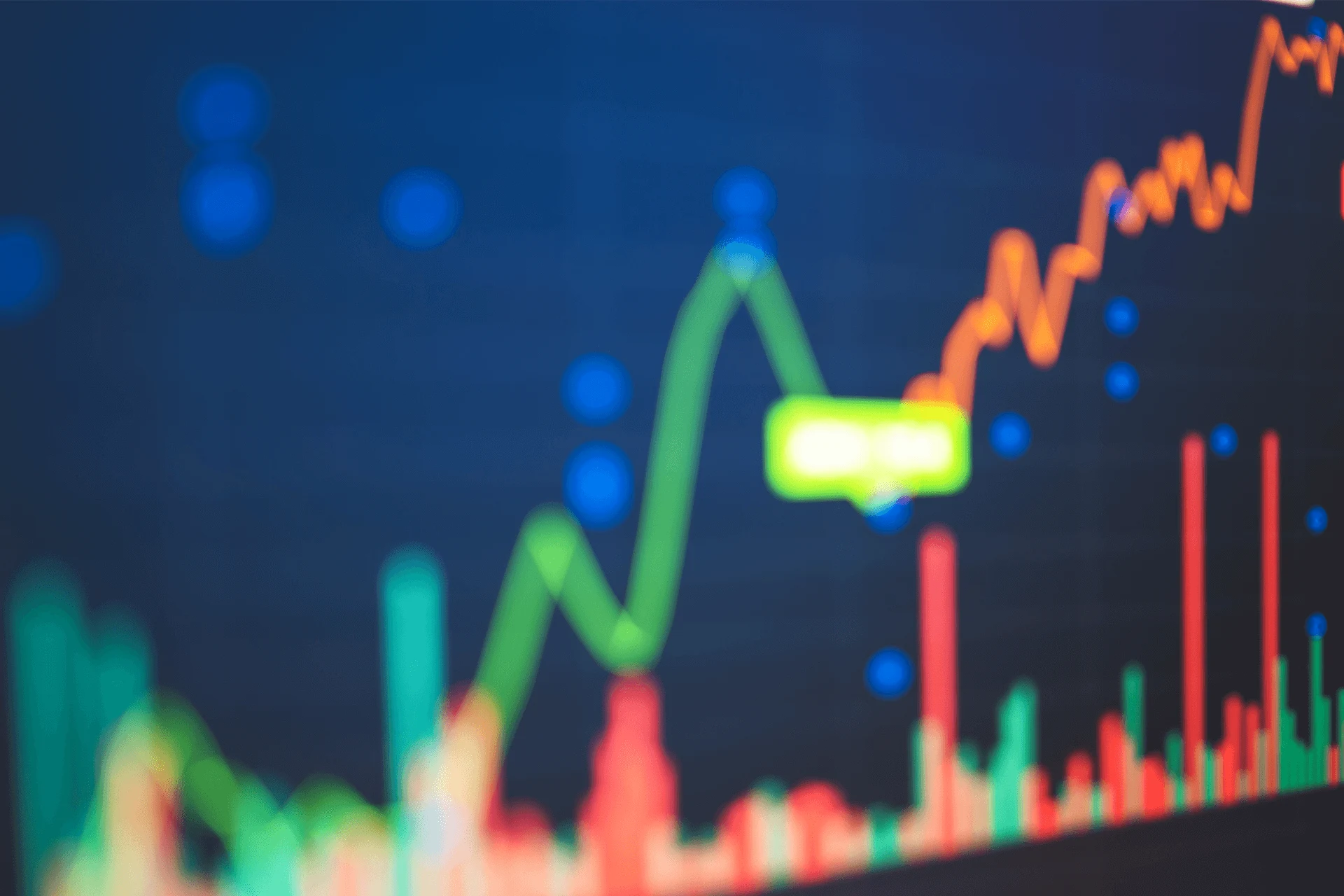 Financial chart with rising trend representing increasing cloud costs and cost composability.