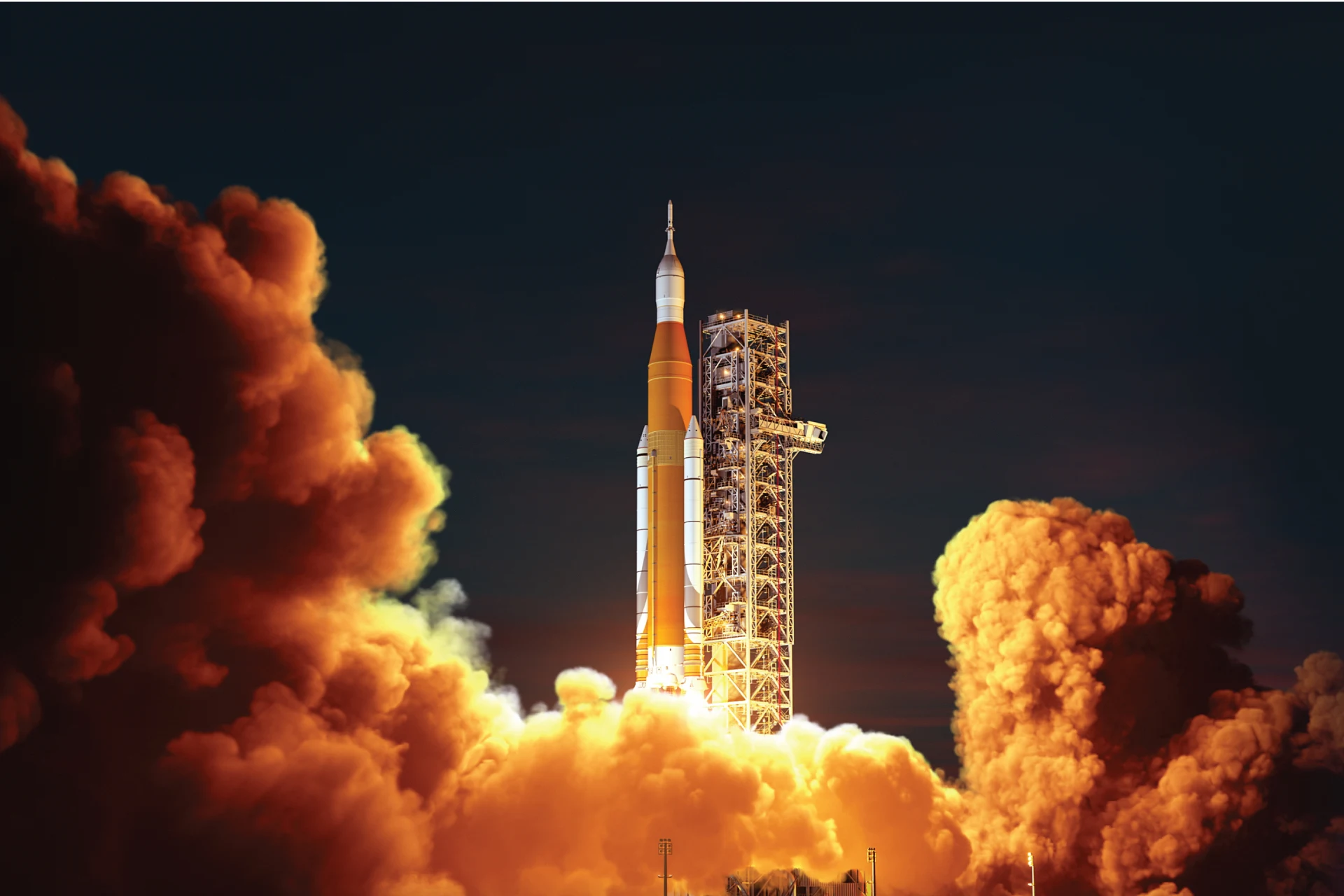 Rocket launch representing Zensar Enterprise Velocity executive survey