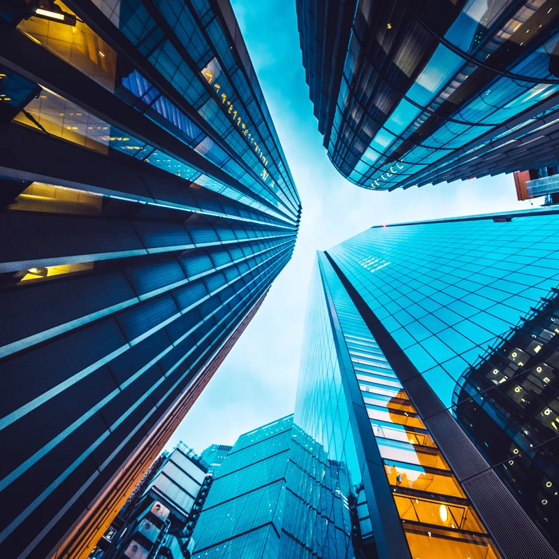 Modern skyscrapers symbolizing growth in embedded finance solutions