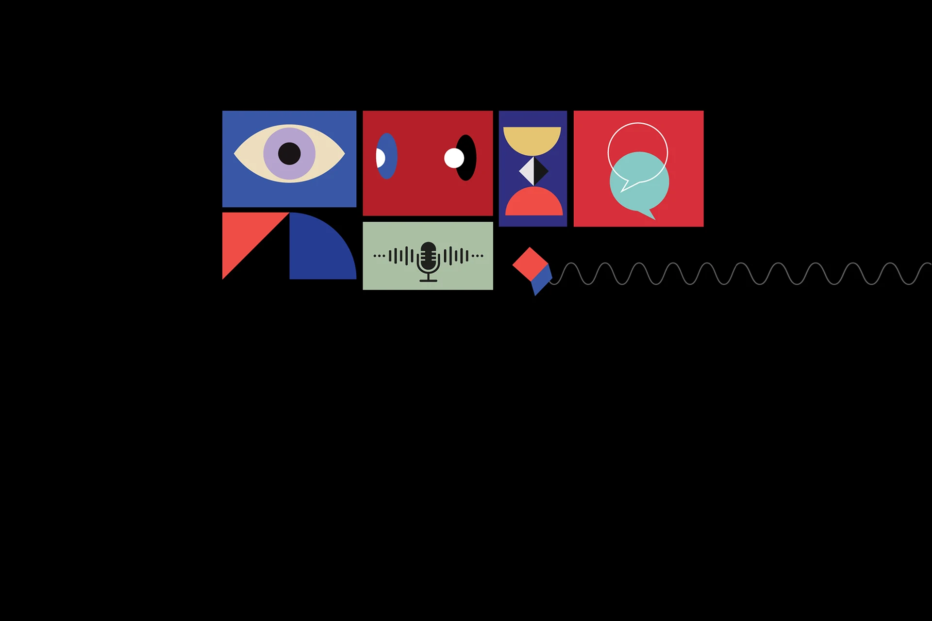 Abstract technology illustration representing the Slated for Tomorrow podcast