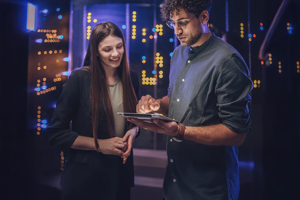 Team designing enterprise software solutions using agile digital technologies