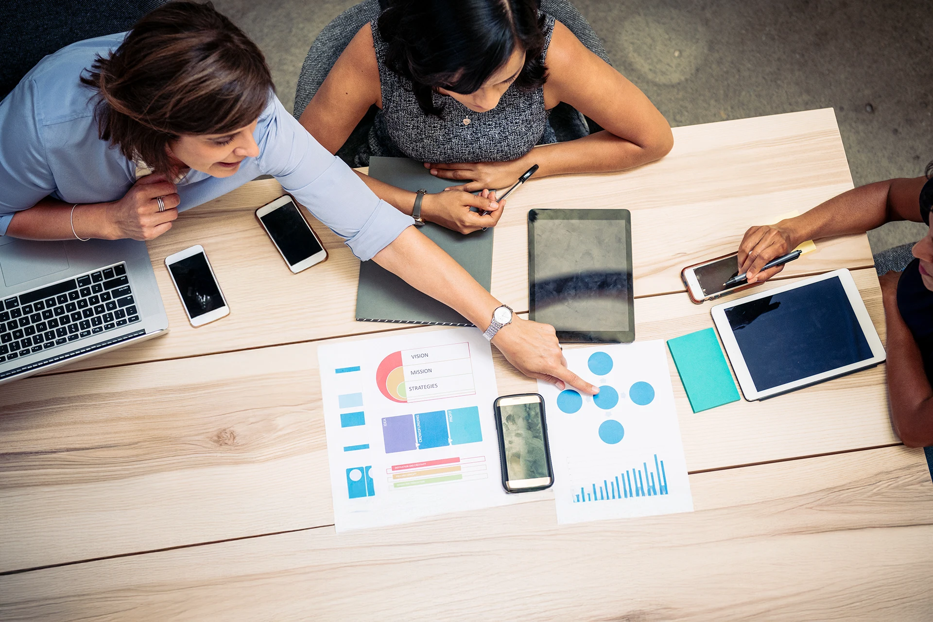 Discussion within the team focusing on scalable digital solutions for enterprise transformation