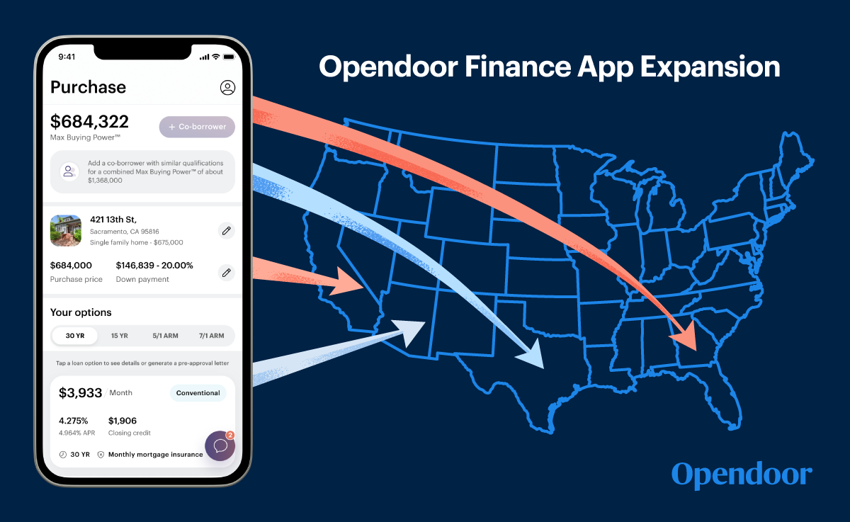 The Opendoor Finance app expands