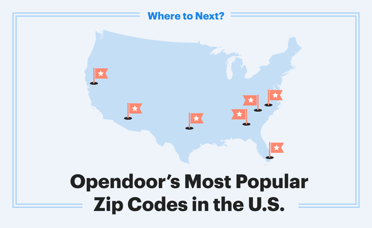 Where to next? Opendoor’s most popular zip codes