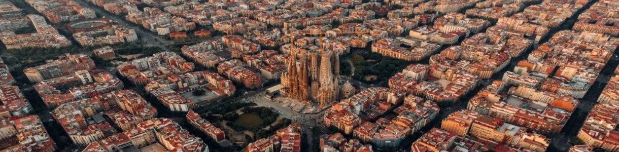 Last minute Barcelona, luchtfoto