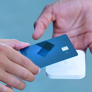 A Step Card being scanned by a card reader