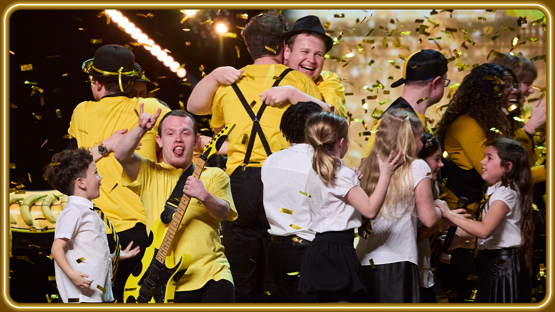 GOLDEN BUZZER act Electric Umbrella LIGHT Up the stage with original