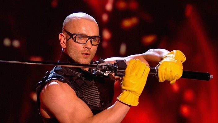 FIRST LOOK: Sword swallower Alex Magala turns up the heat! | Britain's ...