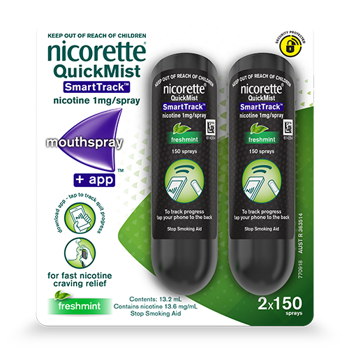 Nicorette® QuickMist SmartTrack™ Spray Duo 150 Sprays 2 Pack