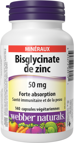 Bisglycinate de zinc 50 mg