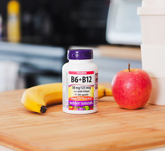 Vitamines B6+B12 avec acide folique enhanced