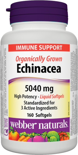 Organically Grown Echinacea  5040 mg  160 Liquid Softgels