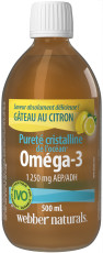 Pureté cristalline de l'océan Omega-3 1 250 mg AEP/ADH Gâteau au citron