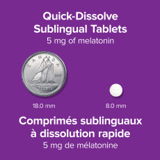 Melatonin Extra Strength 5 mg Sublingual Tablets