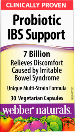 Probiotic IBS Support  7 Billion  30 Vegetarian Capsules
