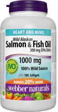 Wild Alaskan Salmon & Fish Oil 300 mg EPA/DHA