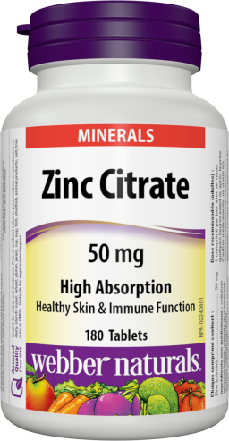 Zinc Citrate  50 mg  180 Tablets