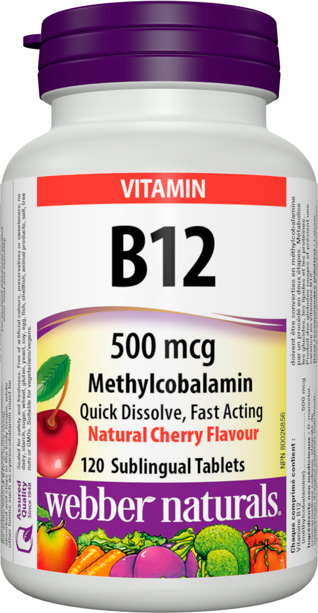 Vitamin B12 500 Cherry Webber Canada