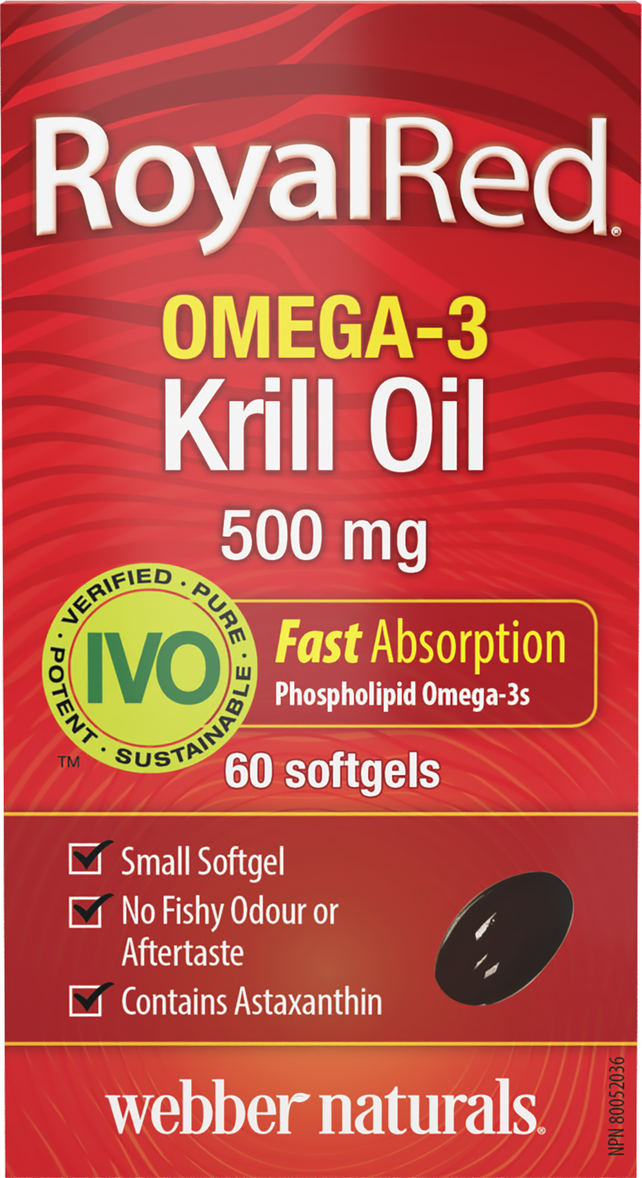 rødme Frost Positiv Omega-3 Krill Oil 500 mg Softgels | Webber Naturals Canada