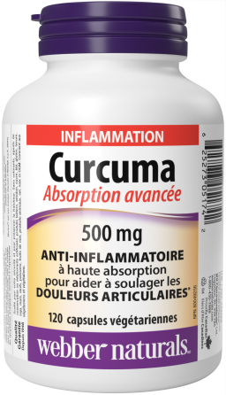 Curcuma Absorption avancée  500 mg  120 capsules végétariennes