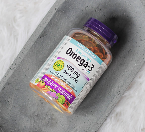 Omega-3 with D3 Triple Strength 900 mg EPA/DHA enhanced