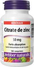 Citrate de zinc 50 mg