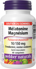 Mélatonine Magnésium Puissance maximale 10/150 mg
