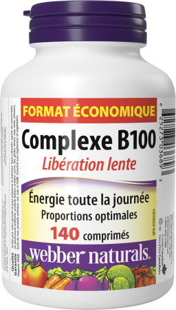 Complexe B100 Libération lente   140 comprimés