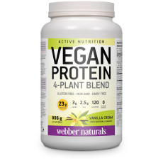 Vegan Protein 4-Plant Blend   806 g Powder Vanilla Cream
