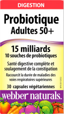 Probiotique Adultes 50+  15 milliards  30 capsules végétariennes