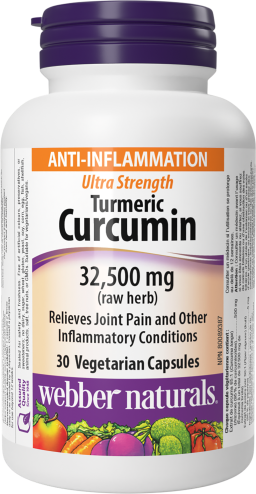 Turmeric Curcumin Ultra Strength  32,500 mg (raw herb)  30 Vegetarian Capsules