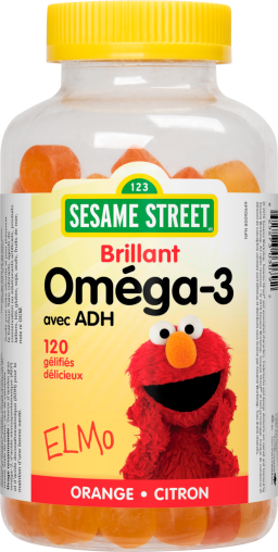 Oméga-3 avec ADH   120 gélifiés orange  •  citron