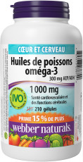 Huiles de poissons oméga–3 300 mg AEP/ADH 1 000 mg
