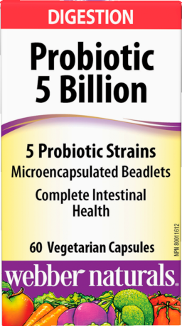 Probiotic 5 Billion 5 Probiotic Strains   60 Vegetarian Capsules