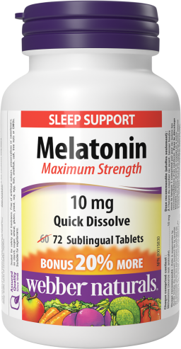 Melatonin Maximum Strength Quick Dissolve  10 mg  72 Sublingual Tablets