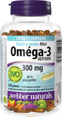 Mini Oméga-3 Facile à avaler 300 mg AEP/ADH