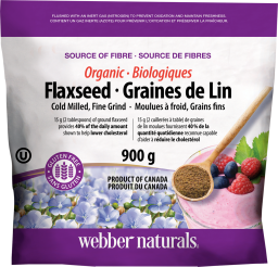 Organic Flaxseed Cold Milled, Fine Grind   900 mg Powder