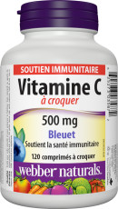 Vitamine C à croquer  500 mg  120 comprimés à croquer Bleuet