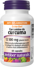 Curcumine de curcuma Extra-fort 12,500 mg