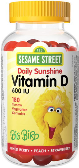 Vitamin D3  600 IU  180 Vegetarian Gummies Mixed Berry • Peach • Strawberry