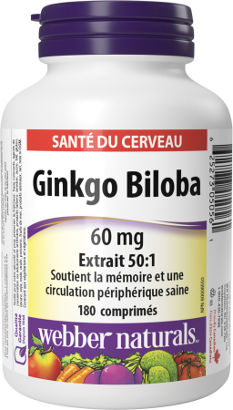 Ginkgo Biloba  60 mg  180 comprimés