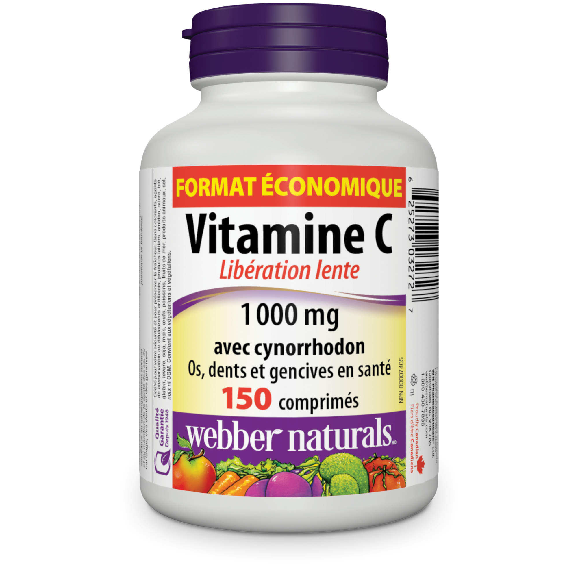 Vitamin C With Rose Hips Timed Release Webber Naturals Canada