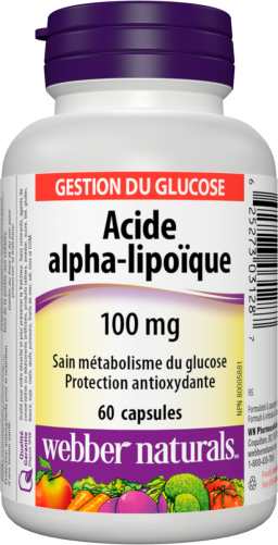 Acide alpha-lipoïque  100 mg  60 capsules