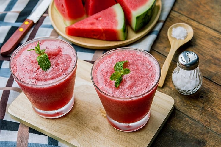Watermelon, Berry, Coconut Smoothie Recipe