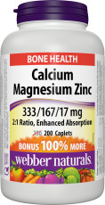 Calcium Magnesium Zinc 2:1 Ratio Enhanced Absorption