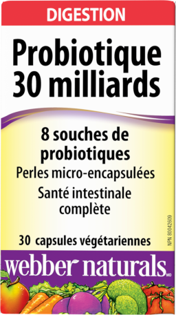 Probiotiques 30 milliards 8 souches de probiotiques  30 milliards  30 capsules
